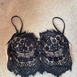 Elegant Black Lace Bralette